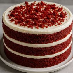 ❤️ রেড ভেলভেট ড্রিম কেক – নরম, মিষ্টি আর হৃদয় ছোঁয়া স্বাদের কেক